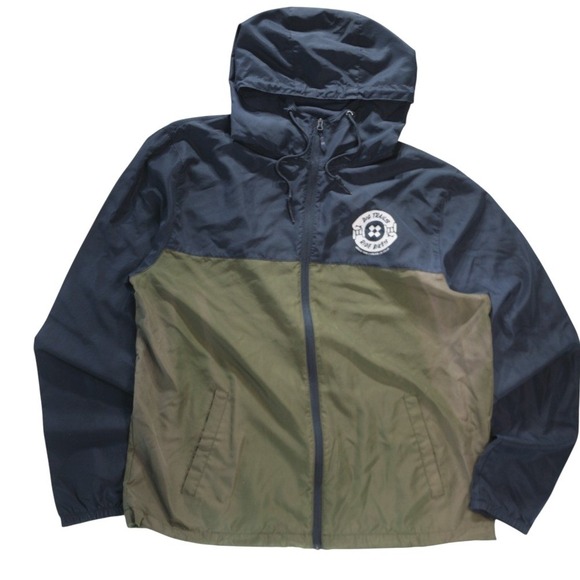 Versus Tires x Vital MTB Jacket Mountain Biking Windbreaker Men XL Navy Green - Picture 2 of 10